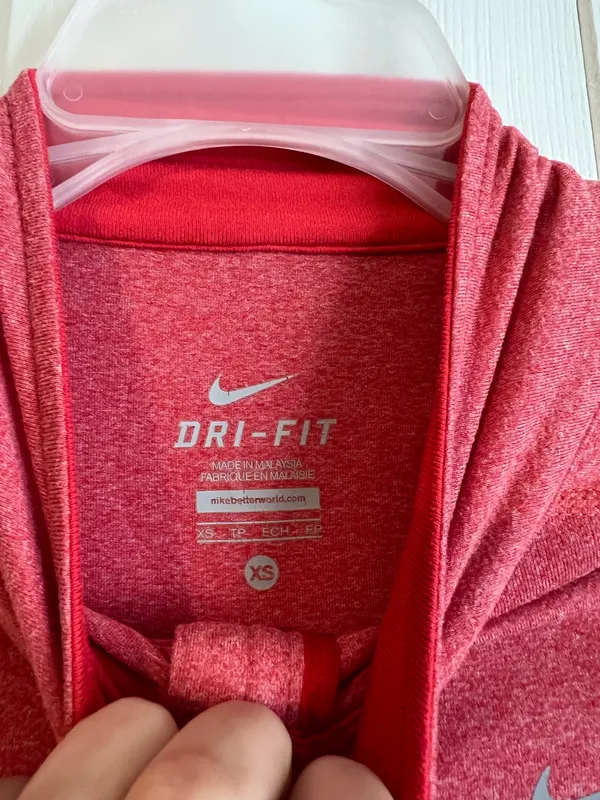 Nike Red Long Sleeve Dry Fit top - Image 4