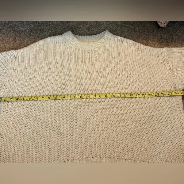 Aerie off-white knitted sweater size XL - Image 5