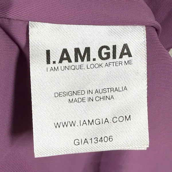 I.AM.GIA Purple Ruched Floral Lace Tube Top GIA13406 Womens Small Strapless Boho - Image 5