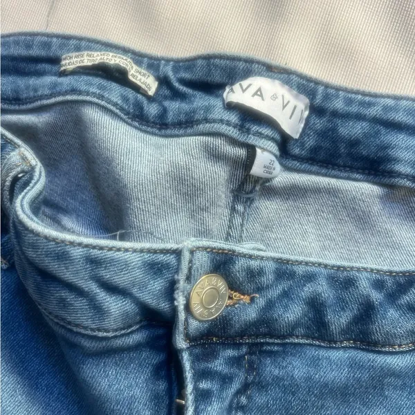 Women's Blue Denim Shorts - Image 4