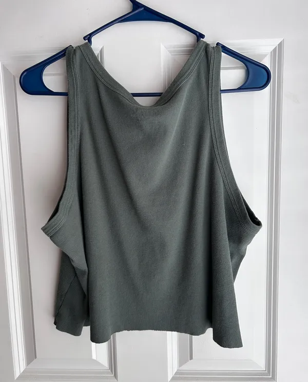 Soft Green Terra & Sky Crop Tank - Image 2