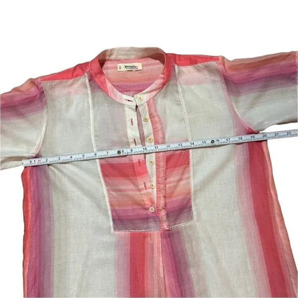 Lemlem‎ pink striped tunic swim cover sz large - Image 4