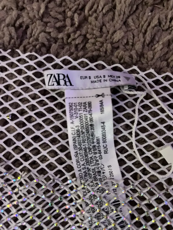 ZARA Swimsuit badazzeled coverup - Image 3