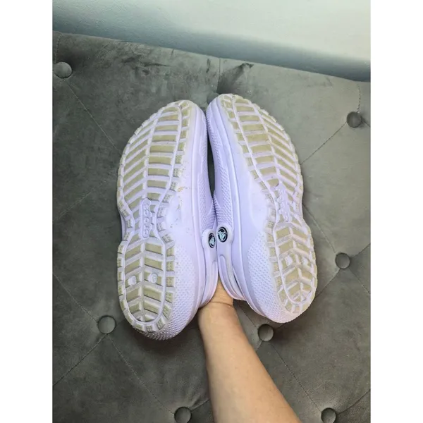 CROCS Purple Lined Clogs in Light Lavender Womens 8 Mens 6 - Image 6