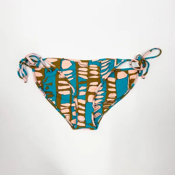 Volcom Bikini Bottom SZ Medium New Wave Brown Abstract Boho Surf Skater Swim NEW - Image 2
