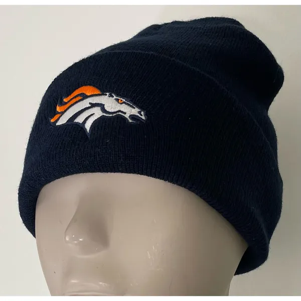 Navy Blue Denver Broncos Super Bowl XLVIII Knit Hat - Image 7