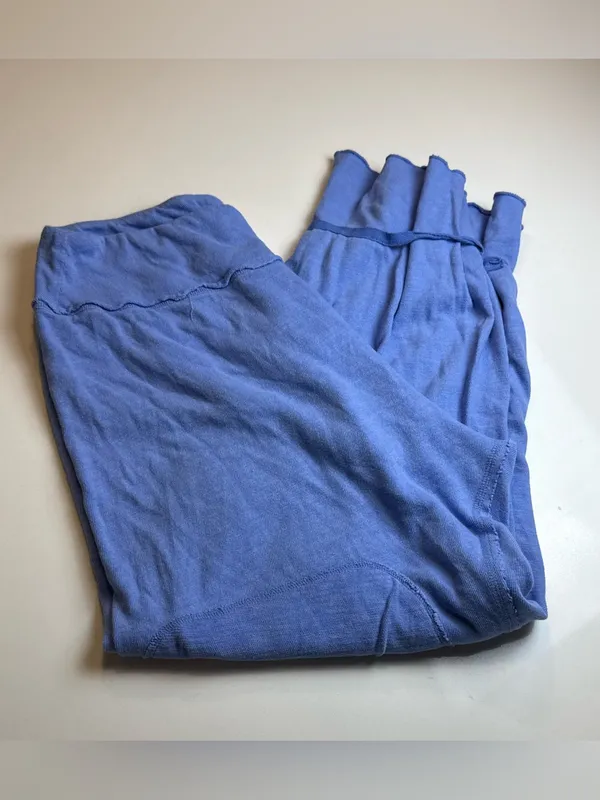 FREE PEOPLE Intimately‎ - Organic Cotton Blue Lounge Pants Size SP - Image 4