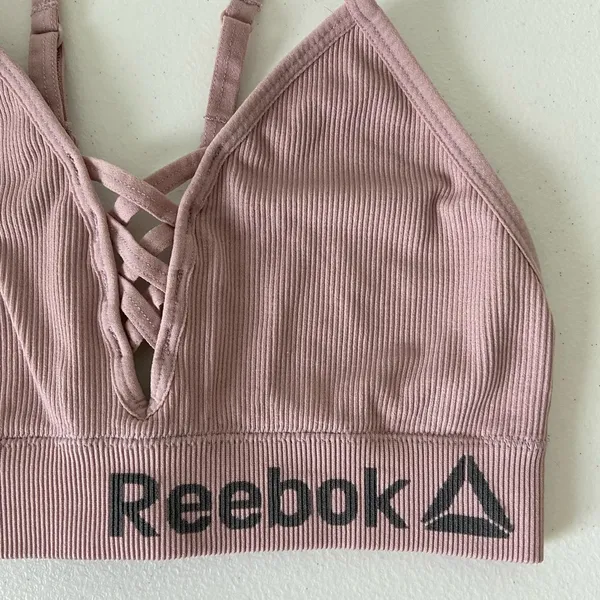 NWOT | Reebok women’s plunge bralette‎ sports bra — small - Image 2