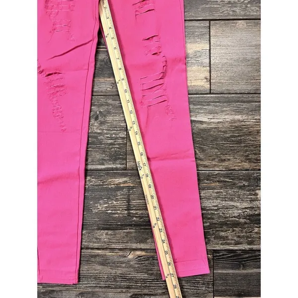 Holic Jeans Pink Distressed Skinny Size M Stretchy‎ NWT - Image 4