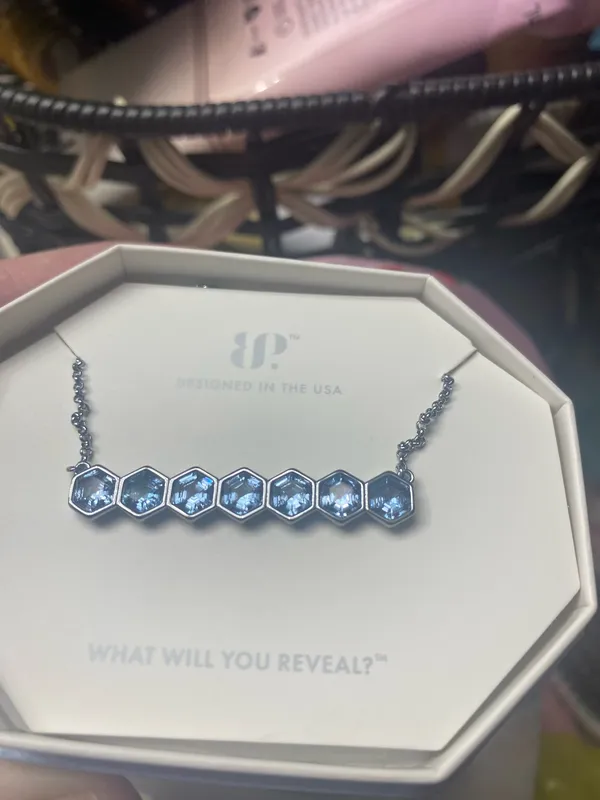 Aquamarine necklace Blue - Image 2
