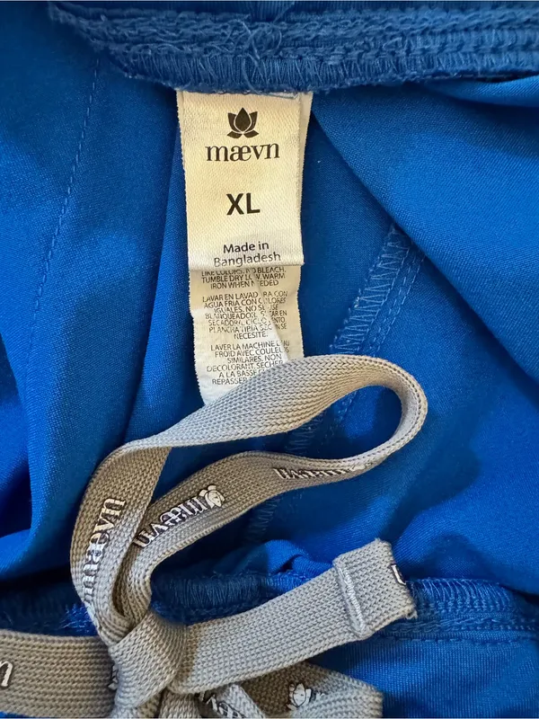 Womens Maevn Momentum Royal Blue Stretch Pull-on Yoga Waist Joggers 5092 Size XL - Image 6