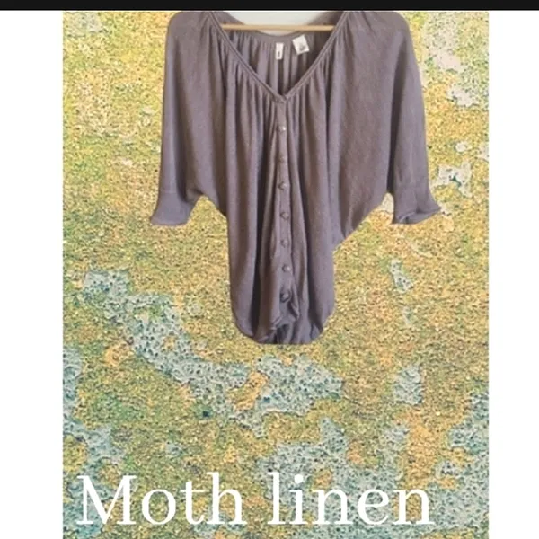 Anthropologie Moth linen blend dolman sweater - Image 6