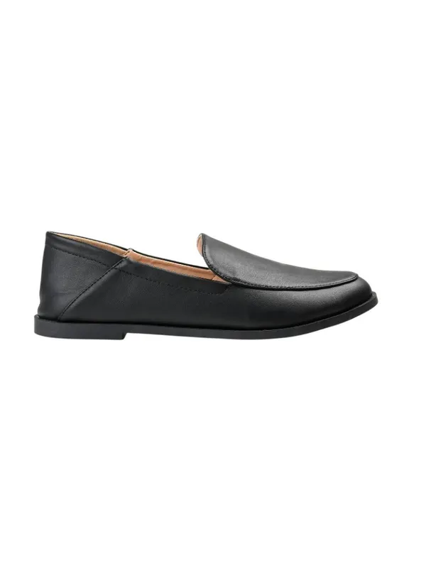 NWT Journee Collection Foam Slip On Almond Toe Loafer Dress Flats Black 6M - Image 2