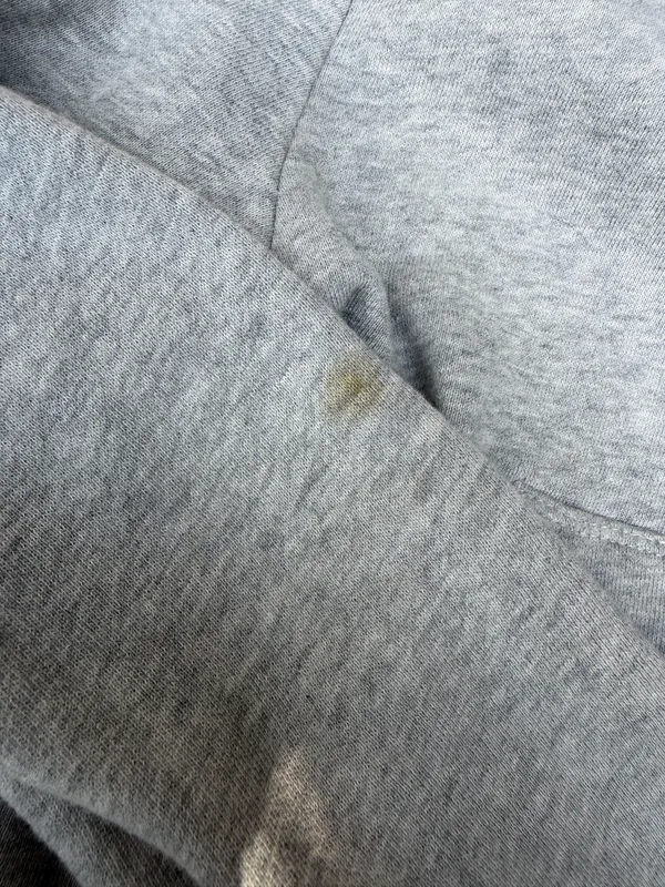 Brandy Melville Zip-Up Cropped Hoodie Grey - Image 2