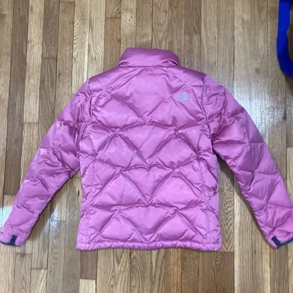 The North Face Pink Goose Down Puffer Winter Ski Snow Quilted Lined Jacket 550 - Image 6