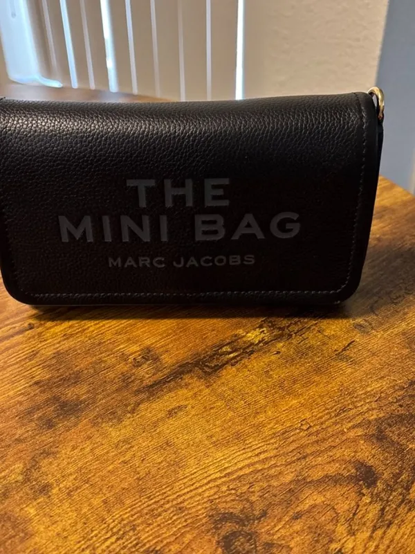 Marc Jacobs The Mini Bag Black Leather Crossbody Shldr Bag - Image 9