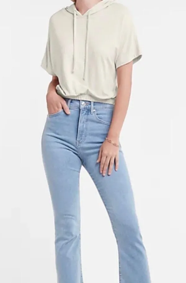 Express Soft Short Sleeve Hooded Sweatshirt - Image 5