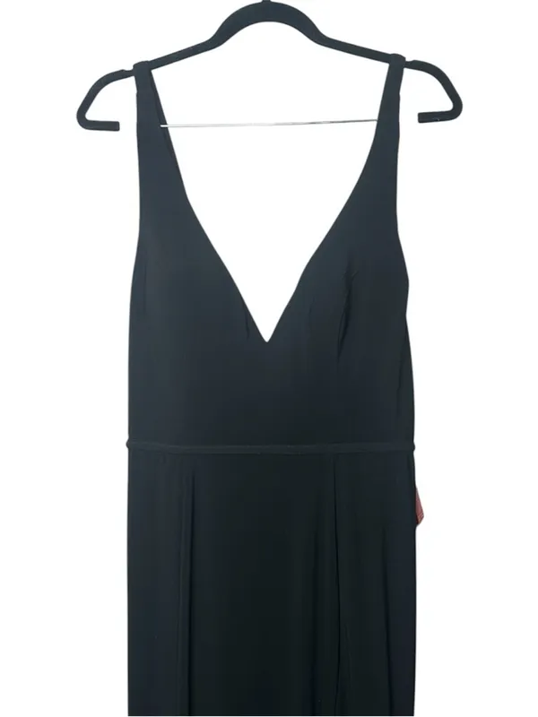 IEENA Mac Duggal Plunge Neck High Slit Gown Dress Size 10 NWT - Image 3