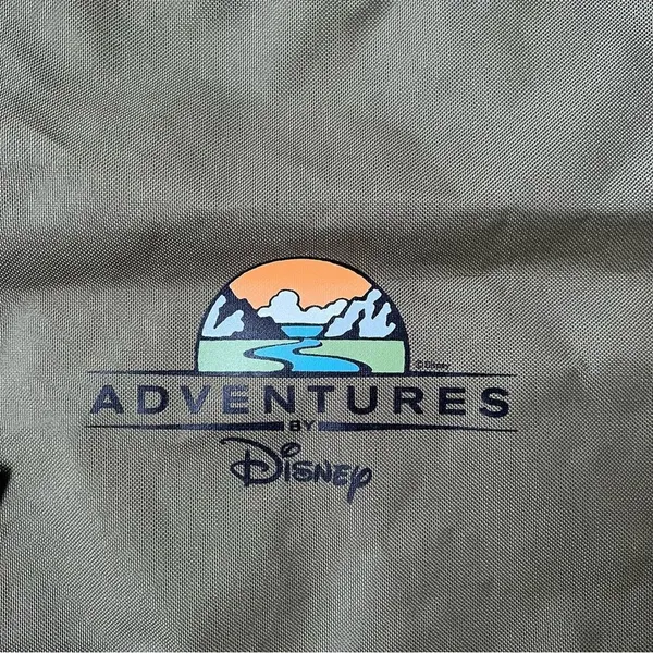 NWT Adventures by Disney Drawstring Tote Bag Olive Green Eco Choice by Gemline - Image 2