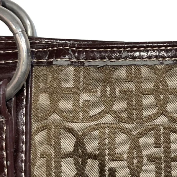 Giani Bernini Monogram Signature Shoulder Bag Y2K Retro Classy Tote - Image 9