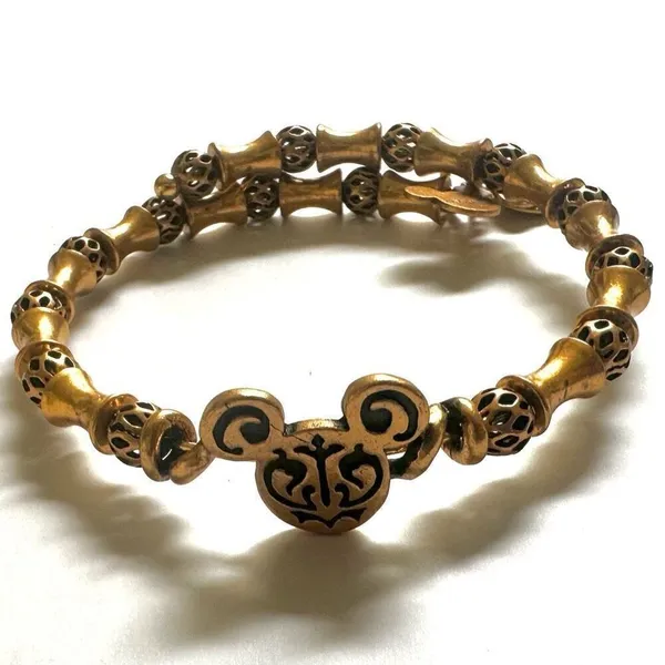 Alex and Ani Disney gold tone filigree wrap bracelet - Image 4
