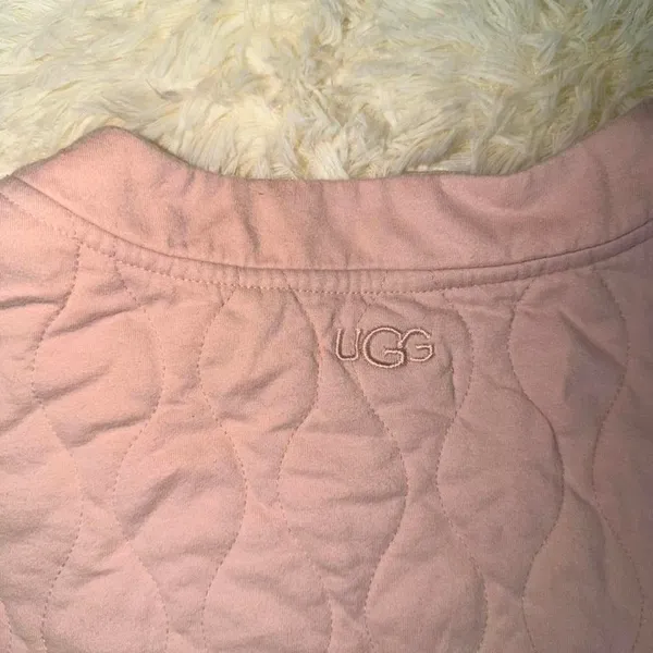 UGG Quilted Quinby Cardigan Size‎ Small Mauve - Image 6