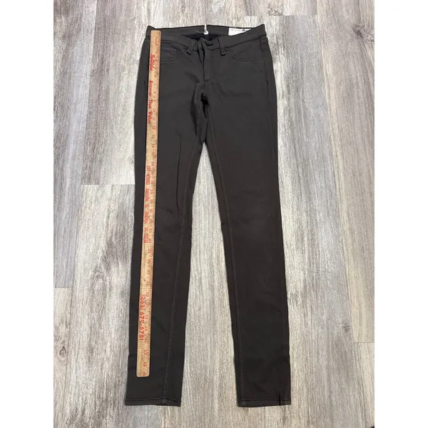 Rag‎ & Bone JEAN Legging Pants Size 27 Dark Grey Brown Skinny Stretch Mid Rise - Image 5