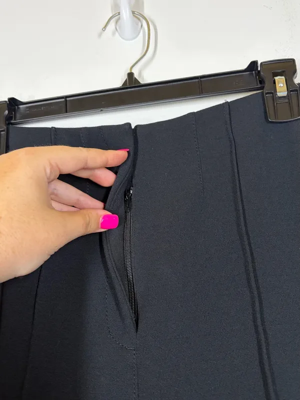 Anthropologie Black Pleated Trouser Pants Size US 0 - Image 5