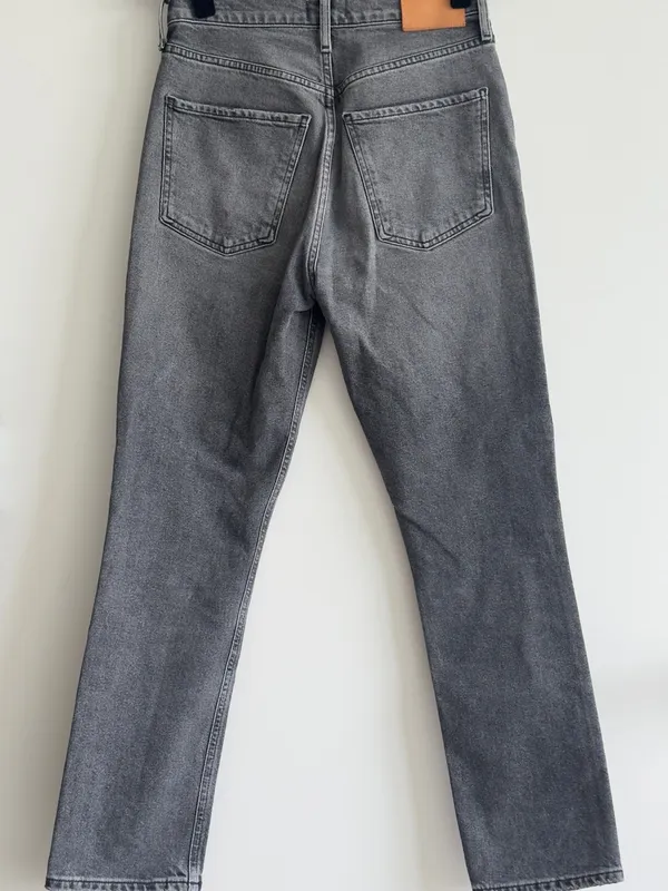 Citizens of Humanity Jolene Jeans 26 Gray Distressed Straight Leg Premium Denim - Image 9