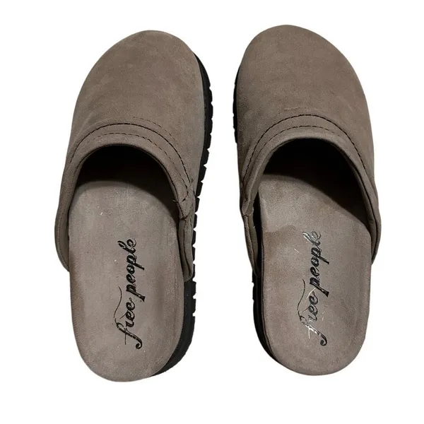 Free People Milo Everyday Mule Women's Size 11 Oyster Comfort Slip-On Leather - Image 4
