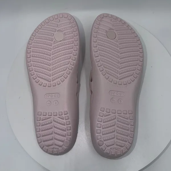 Crocs Kadee II Flip Flops Womens 6 Pink Sandal Lightweight Casual 202492 - Image 7