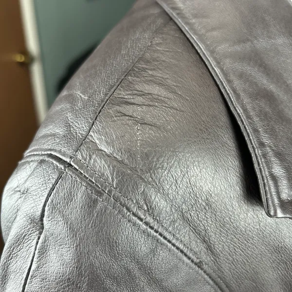 Vintage 80s NYDA Brown Leather Jacket Size XL - Image 8