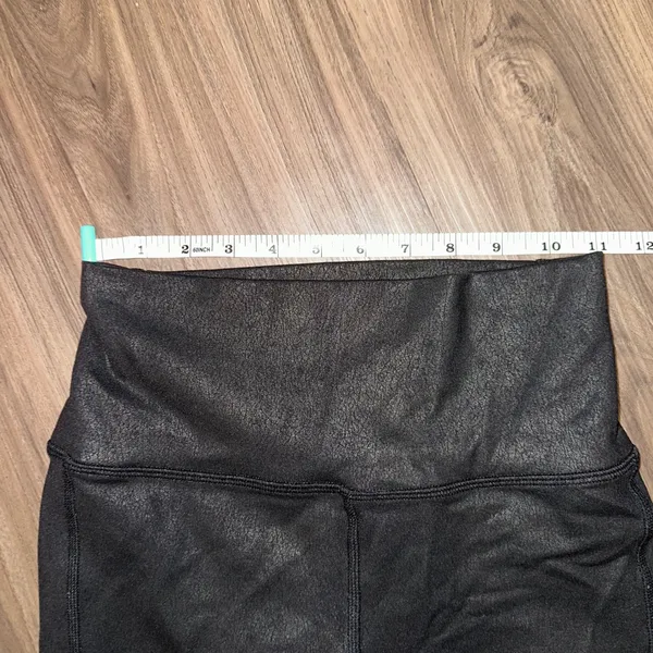 ALO Yoga Moto Leggings High Waist‎ Black Moto Panel Detail Athleisure Small - Image 5