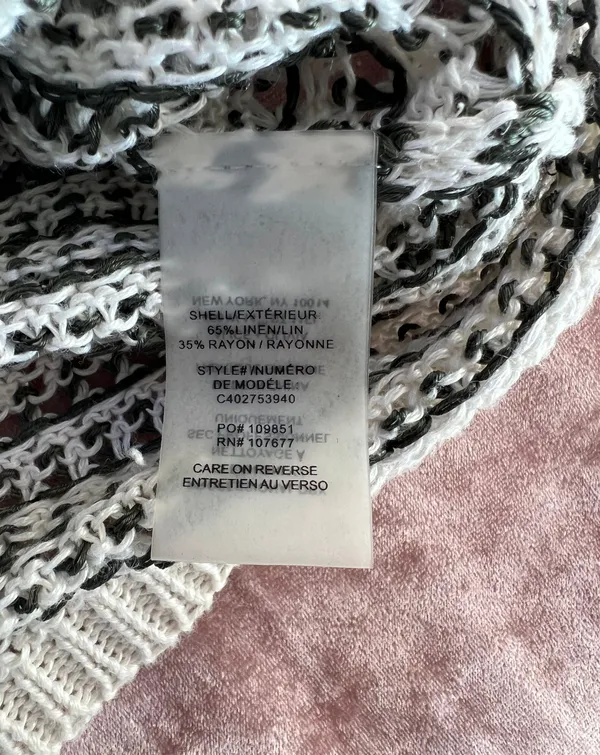 Alice + Olivia | green white striped knit sweater - Image 3