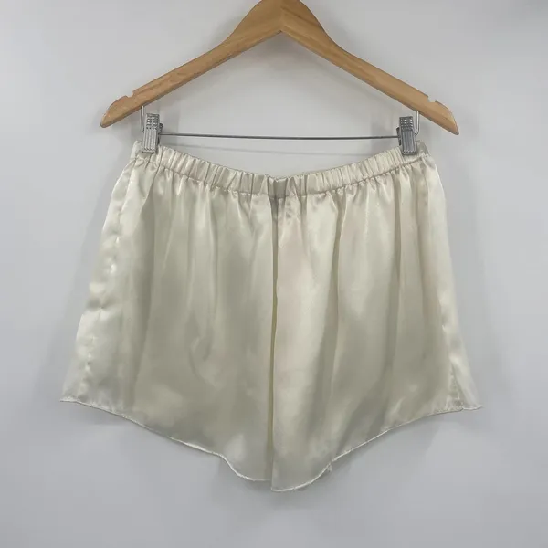 Vintage 90s Victorias Secret Gold Label 2 Piece Pajama Set Ivory Polka Dot NEW M - Image 7
