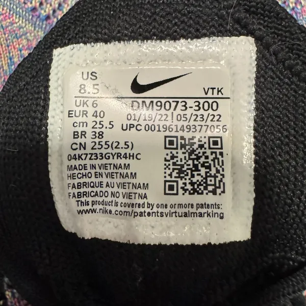 Nike | Flyknit Racer Rainbow Multi Color Shoes Size 8.5 Tennis Gym Athletic - Image 6