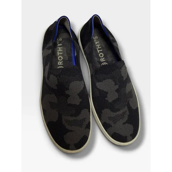Rothy's The Sneaker Gray Black Camo Slip On Shoes Women's Size 6 Washable - Image 2