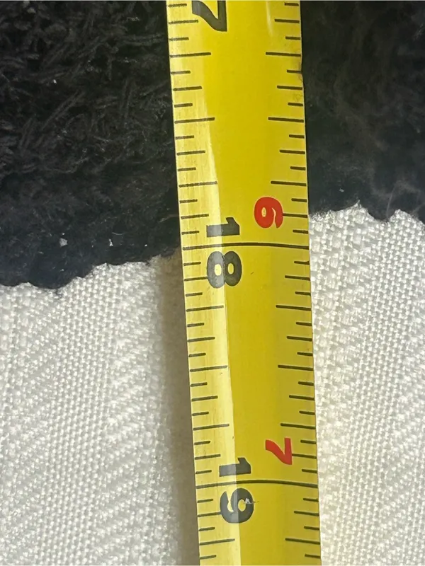 18/20 Black Open-Knit Tie-Front Cardigan cropped lightweight Fashion Bug y2k - Image 6