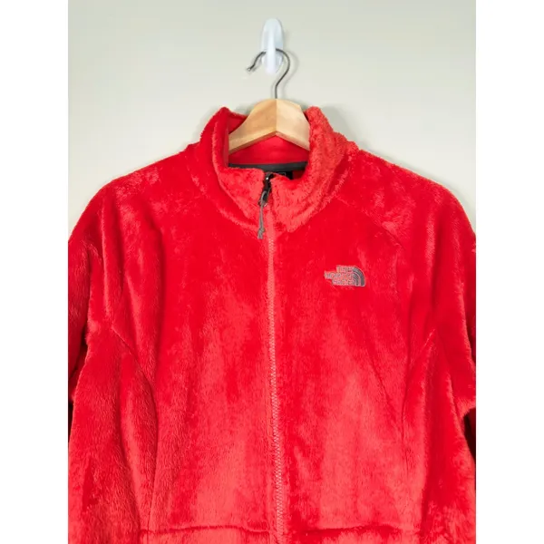The North Face Osito 2 Red Full Zip High Pile Fleece Jacket Womens Large - Image 3