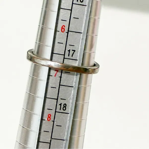 Sterling Silver 925 CZ Solataire Ring 6 Prong Setting Size‎ 7 - Image 4