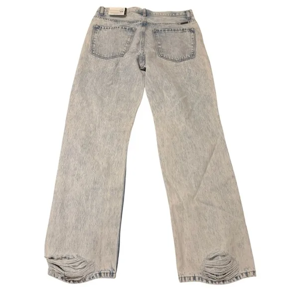 Kancan X Buckle Women’s 28 90’s Boyfriend Baggy Jeans Distressed‎ Light Wash NWT - Image 8