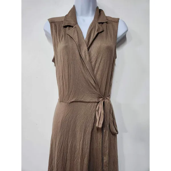 NWT Anthropologie Porridge Wrap Maxi Shirtdress Size S. B-4 - Image 5