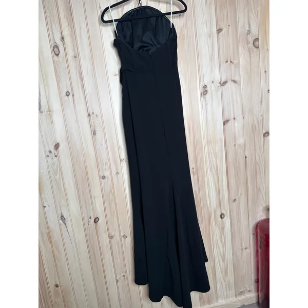 NWT Lulus Laney Black Strapless Corset Maxi Dress Bridesmaid Gala Banquet Sz XS - Image 6