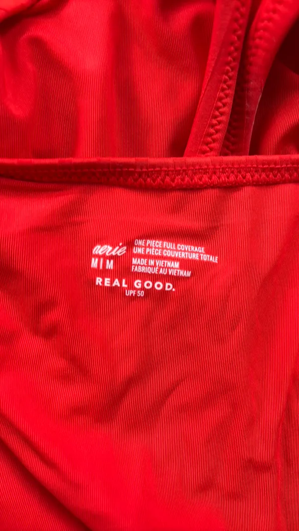 Aerie Red One-Piece Swimsuit - Image 3