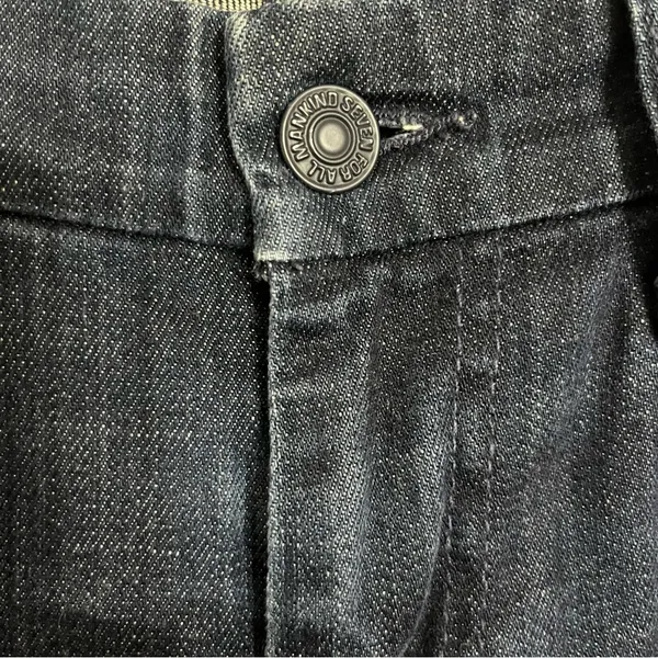 7 For‎ All Mankind The Lexie Women's 27 Petite Dark Wash Blue Denim Bootcut Jean - Image 3