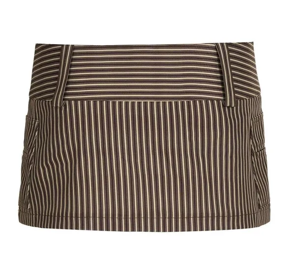 Striped mini skirt Brown - Image 3