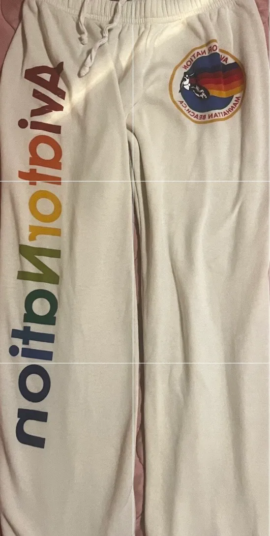 Aviator Nation light-Cream Logo sweats - Image 3