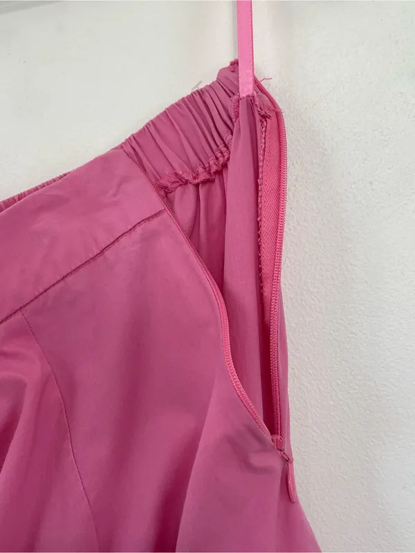RUNAWAY The Label Ayla Hot Pink Crop Top Tiered Maxi Skirt Set XS - Image 11