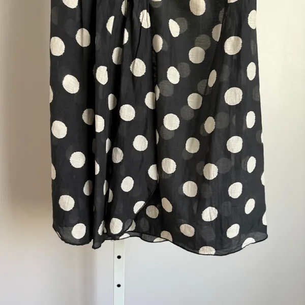 ARYN K. Black White Polka Dot Twist Front Dress‎ Size S - Image 9