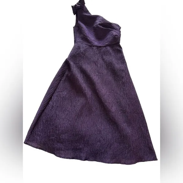 Toleen One Shoulder Bow Detail Party Dress size L - Image 2